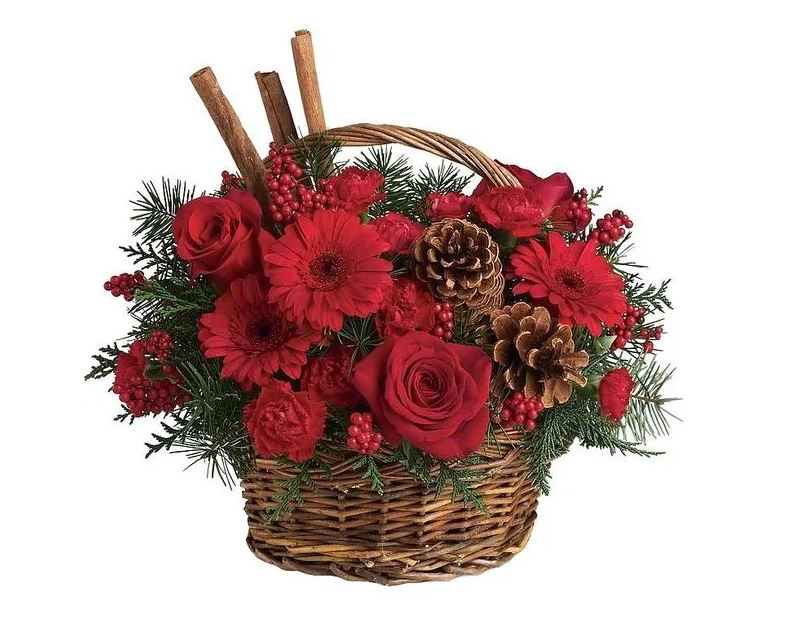 Χριστουγεννιατικα δωρα με λουλουδια