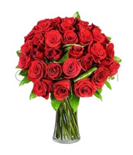 μπουκετο με 36 κοκκινα τριαντααφυλλα