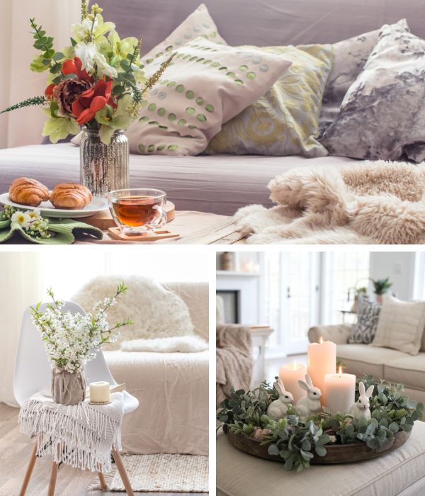 ανοιξιατικη διακοσμηση σαλονιου